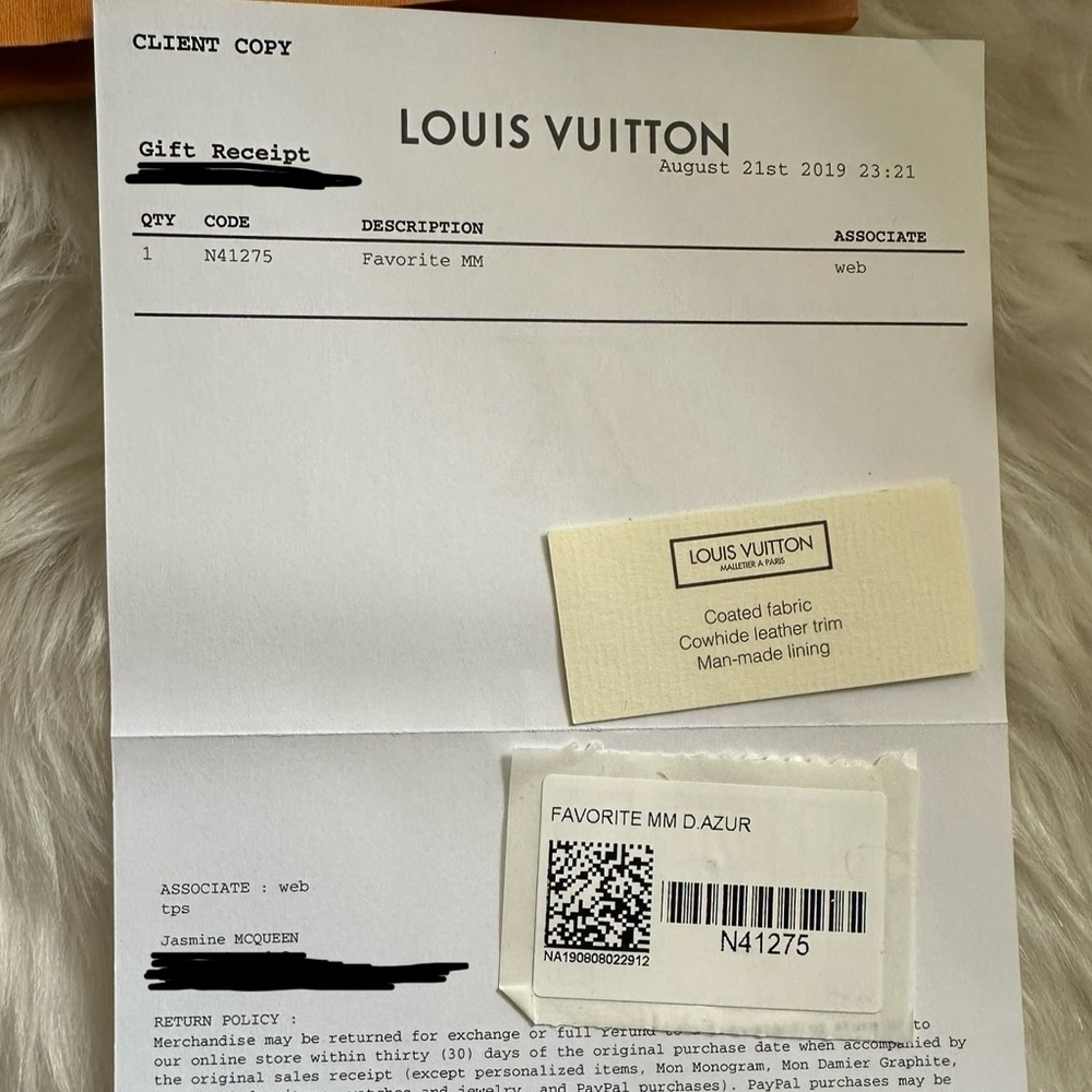 Louis Vuitton Favorite MM Damier Azur - Picture 16 of 17
